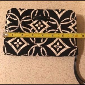 Vera Bradley quilted zipper wristlet